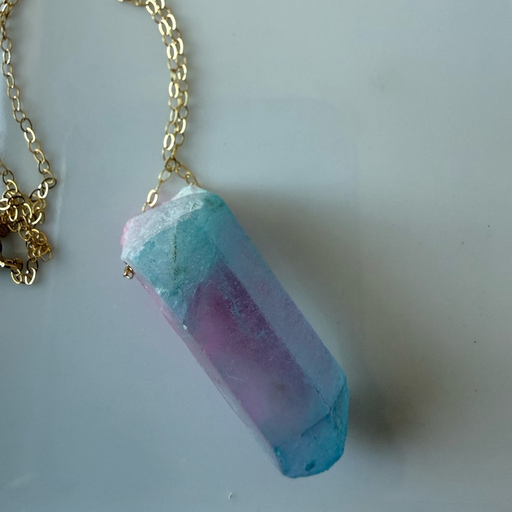 NWT Fierce Forward Crystal Energy Angel Aura With Gold Filled Chain - Picture 4 of 7